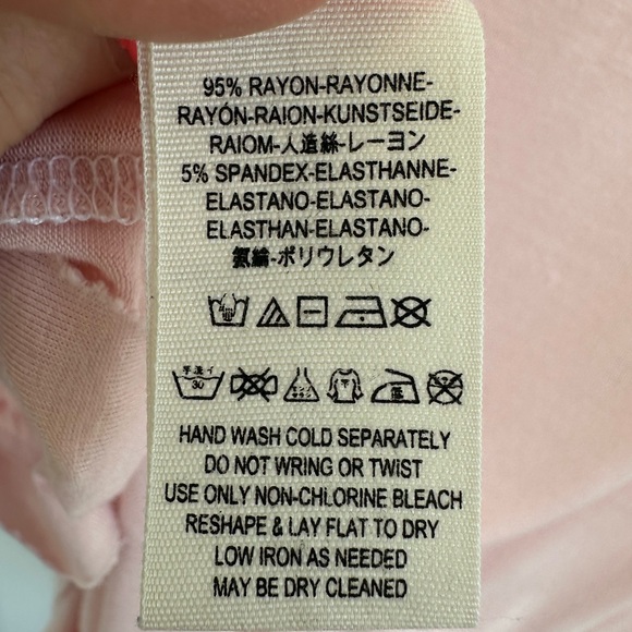 Free People We The Free Uptown Pink Sleeveless Ruffle V-Hem Tank Top Medium - Picture 9 of 10